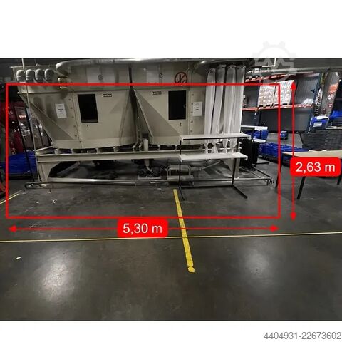 Dublu siloz de făină second-hand, capacitate 3.000 kg Shick Esteve TYPE JE 2500