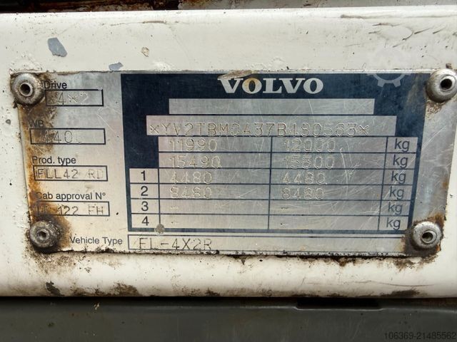 Dobozos teherautó VOLVO FL240 4x2 Closed box 6,30 m.