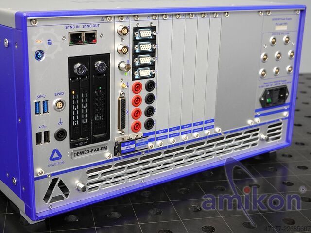 TRION3 1810M 4-Fazlı, 10 MS/s DEWETRON DEWE3-PA8-RM Power Analyzer