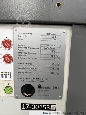 Lagerlift Megamat - Megalift Megamat 14436/50/4260