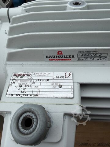 Elektror 2D 07 industriële ventilator 94 m³/min 4,5 kW blower Elektror 2D 07 Wentylator przemysłowy 94 m³/min 4.5 kW dmuchawa Elektror 2D 07 Wentylator przemysłowy 94 m³/min 4.5 kW dmuchawa