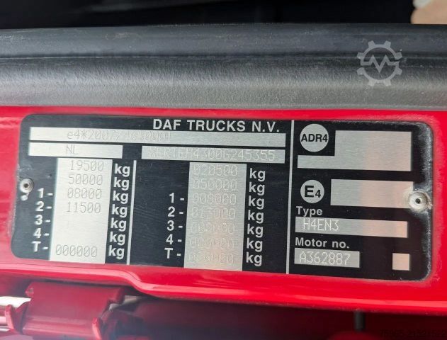 Standard tractor unit DAF XF 480 FT SSC MANUAL GEARBOX 2x TANK HOLLAND TRU