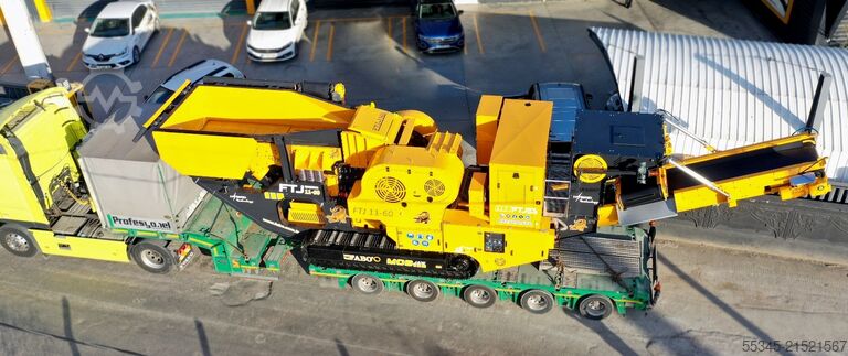 Drticí zařízení FABO Jaw Crusher hard stone crushing machine 100-250 t/h