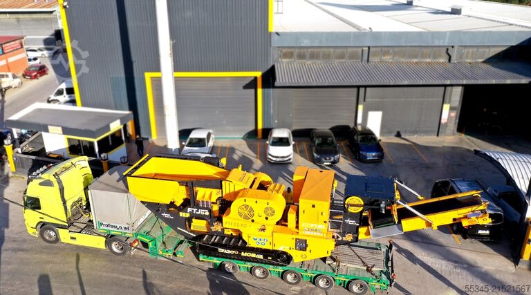 Drticí zařízení FABO Jaw Crusher hard stone crushing machine 100-250 t/h