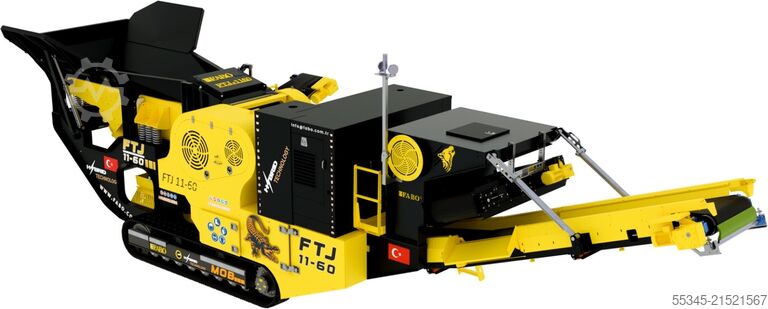 Drticí zařízení FABO Jaw Crusher hard stone crushing machine 100-250 t/h