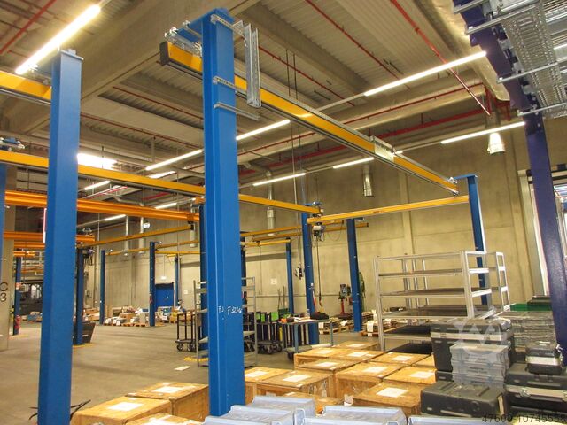 Kraanoverkapping Kraan Binnenkraan Kraanbaan ABUS - Portalkran EHB 250KG Kettenzug EHB 8x4,8m 1x 250Kg mit Kragarm Stützen