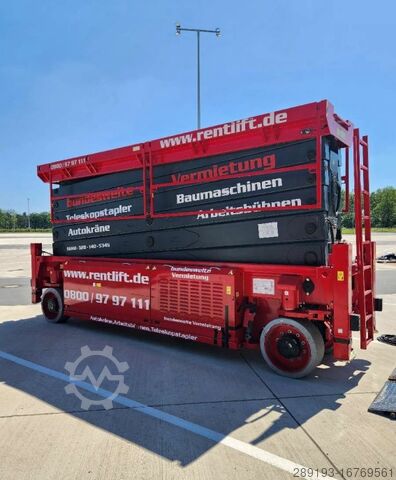 Scherenarbeitsbühne Magni ES3214E 32m Elektro mit Stützen