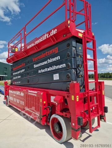 Scherenarbeitsbühne Magni ES3214E 32m Elektro mit Stützen