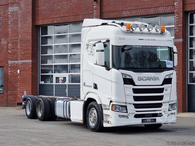 Châssis avec cabine Scania R580 V8 NGS 6x4 chassis - Retarder - 4.75 WB - ...