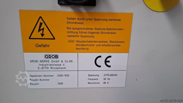 Centro de mecanizado universal GROB-WERKE G 350