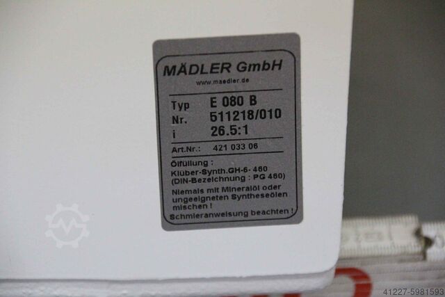 Versnellingsbak 26,5:1 Mädler E 080 B