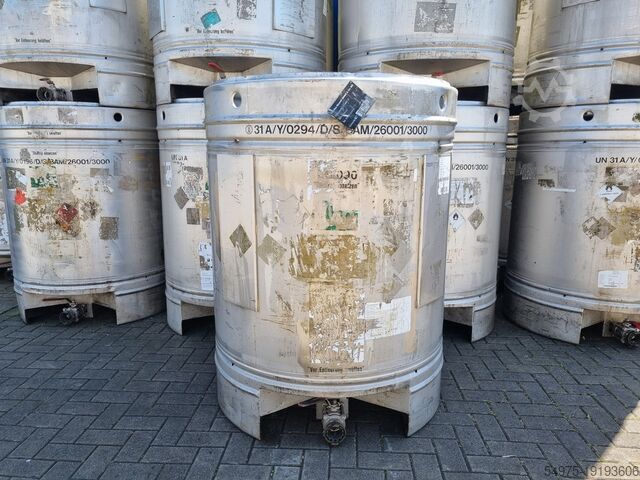 Transportcontainertank van roestvrij staal Schwarz Apparate- und Behälterbau