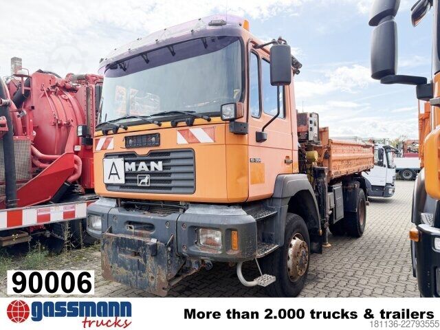 Autocarro ribaltabile MAN 19.364/414 4x4 BB, Winterdienstausstattung, Kran
