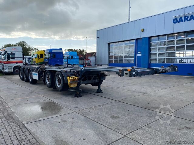 Přeprava kontejnerů D-TEC CT-521-S / CombiTrailer S-Line / 5 axles / SAF ...