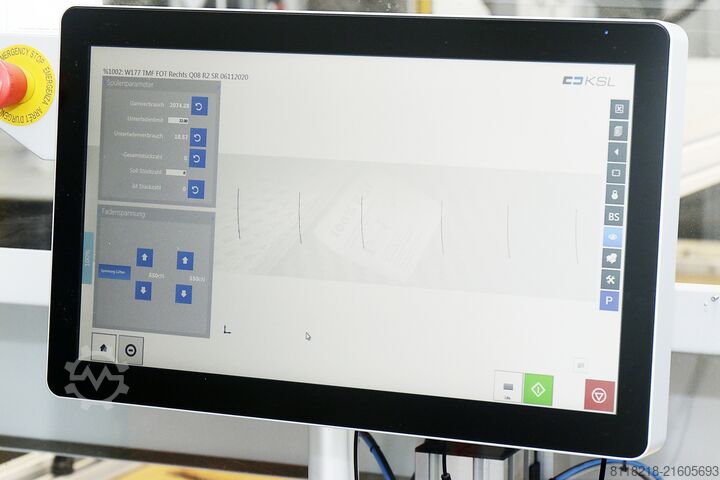 CNC rotaciona glava šivaće mašine PFAFF-KSL KSL110 - CNC-Drehkopf Nähanlage 2500x800