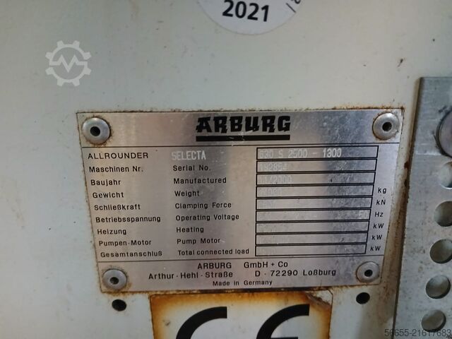 μηχανή χύτευσης με έγχυση Arburg 