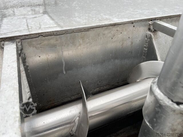 Tipper semitrailer KEMPF ca. 50m³ 2-Seiten Kombikipper/Schleuse/Alufelgen