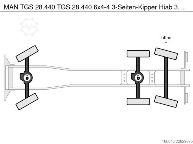Darus billenőplatós teherautó MAN TGS 28.440 TGS 28.440 6x4-4  3-Seiten-Kipper Hi...