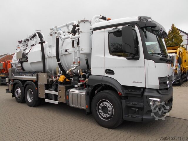 Camión cisterna de vacío Mercedes-Benz Actros 2543 L 6x2 / Faros 14/1 piston