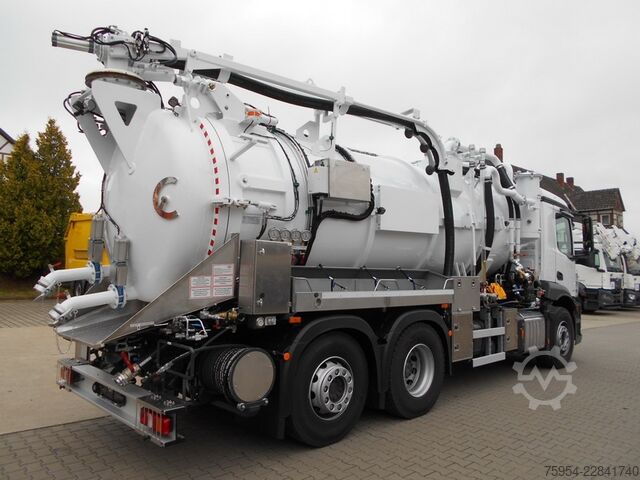 Camión cisterna de vacío Mercedes-Benz Actros 2543 L 6x2 / Faros 14/1 piston