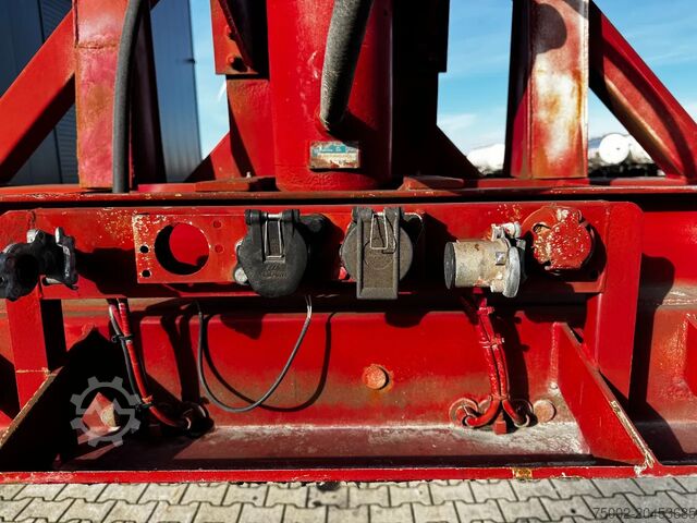 Trasporto di container Van Hool 2 AXLE 20FT TIPPING-CHASSIS, TWIN-TIRES, BPW + ...