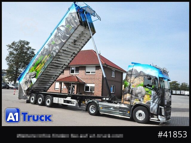 Tipper semitrailer KEMPF SKM35/3 AK Airbrush 58m³ Alu