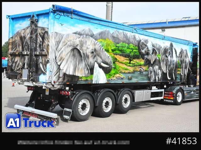Tipper semitrailer KEMPF SKM35/3 AK Airbrush 58m³ Alu