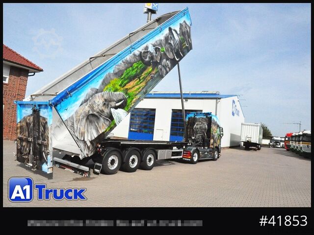 Kippers oplegger KEMPF SKM35/3 AK Airbrush 58m³ Alu