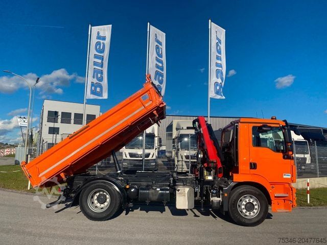 Autokran MAN TGM 15.320/BL/4x2/Meiller/Kipper/Kran/Nur 19 tkm
