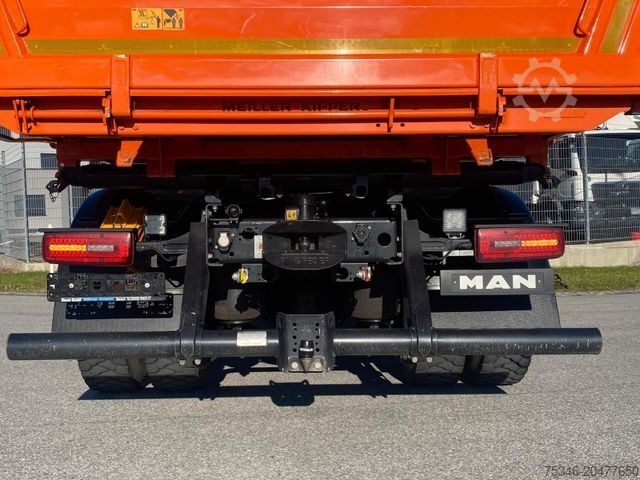 Dreiseitenkipper LKW MAN TGM 15.320/BL/4x2/Meiller/Kipper/Kran/Nur 19 tkm