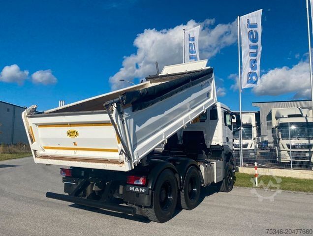 Třístranný sklápěč MAN TGS/26.520/6x4 BL/Bordmatik/Retarder/90to/35 tkm