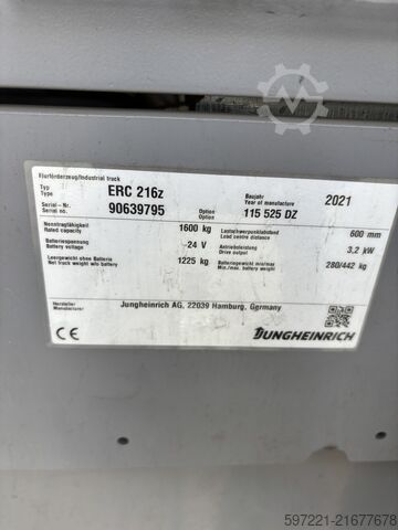 Pallet Stackers Jungheinrich ERC 216z - 525DZ Triplex Initalhub