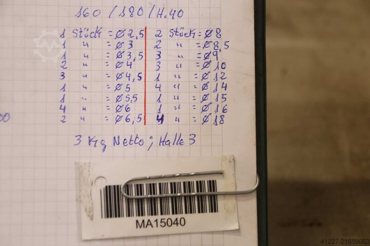 Tuleje zaciskowe, 37 sztuk unbekannt Ø 2,5-18 mm