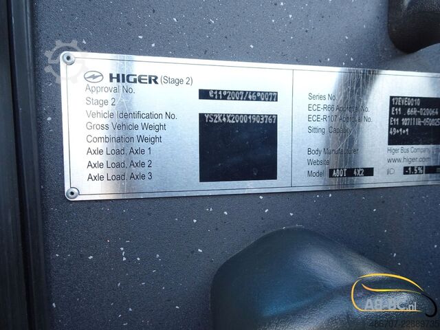 Λεωφορείο τουρισμού SCANIA Higer Touring HD 51 Sitze EURO 6