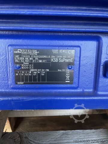 Einstufige Spiralgehäusepumpe mit FU KSB Etabloc 125-100-315 GG