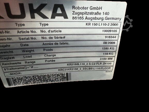  KUKA KR150L110-2 2000