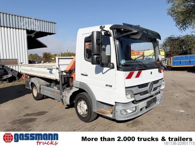 Wywrotka dostawcza Mercedes-Benz Atego 818 K 4x2, 2x AHK, Kran Palfinger PK7001-K