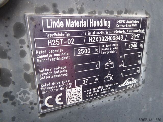 LPG-vorkheftruck Linde H25T-02