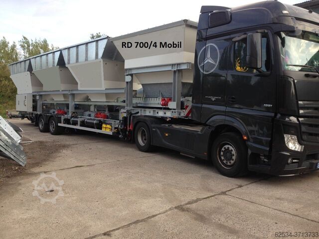 Zadel Mobiele doseertrechter aggregaten Dosieranlagen-Dosiertechnik Sattelauflieger-Rad-Mobil Reihendoseur