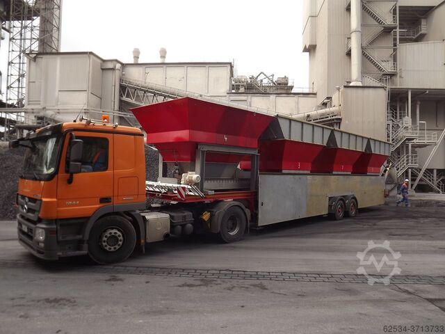 Zadel Mobiele doseertrechter aggregaten Dosieranlagen-Dosiertechnik Sattelauflieger-Rad-Mobil Reihendoseur