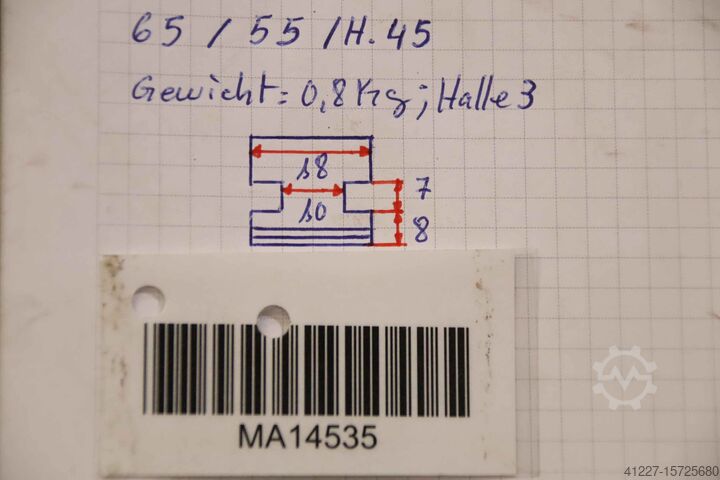 Interchangeable jaws unbekannt Breite 18 mm