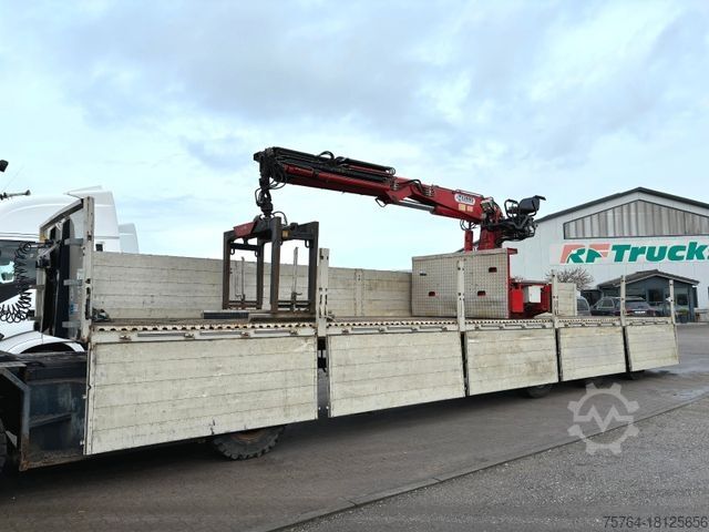 Nyitott félpótkocsi SCHWARZMÜLLER Roll Kran Kennis 30R Drehkranz/2x gelenkt/Miete