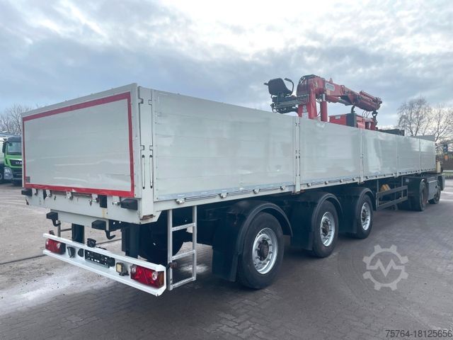 Nyitott félpótkocsi SCHWARZMÜLLER Roll Kran Kennis 30R Drehkranz/2x gelenkt/Miete