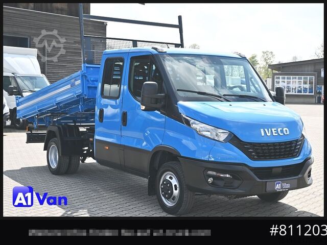 Billenőplatós furgon IVECO Daily 50C16 Kipper Doka, AHK, Meiller, 3,0 Liter