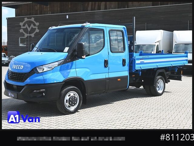 Billenőplatós furgon IVECO Daily 50C16 Kipper Doka, AHK, Meiller, 3,0 Liter