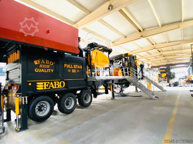 εξοπλισμός θραύσης / σιαγωνοθραυστήρας FABO Crushing equipment Mobile Jaw Crusher Fullstar-110