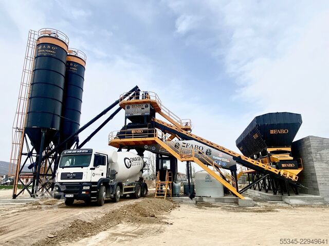 Wytwórnia betonu / betonownia FABO Concrete Batching Plant 120 M3/H Compact Concrete Batching Plant