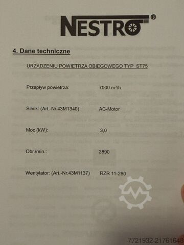 Stacionarni ekstrakcioni sistem Nestro 371009SEW
