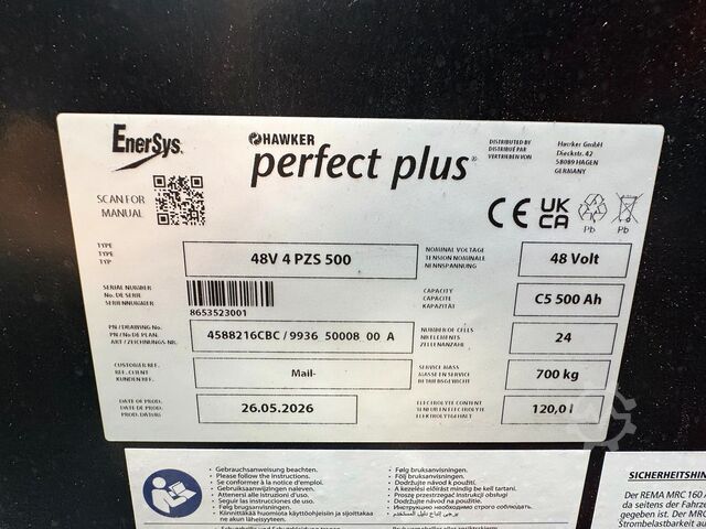 Baterija 05/2026, servis + UVV 06/2027 Linde E16-02