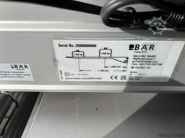 Reboque de chassis intercambiável Möslein BDF  Tandem- BDF- Wechselanhänger - Ladebordwand